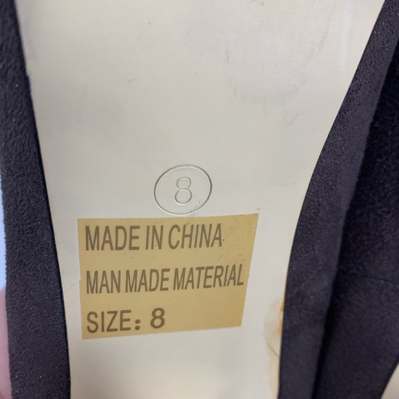 Novela Chocolate Brown Suede Stiletto Heels - Picture 12 of 13